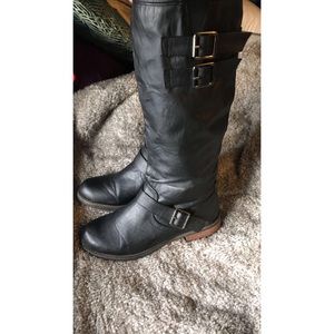 Black Leather Boots